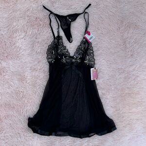 Spree Black Lingerie Set